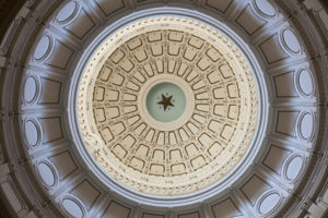 The Texas State Capitols Rotunda Ceiling in Austin, Texas